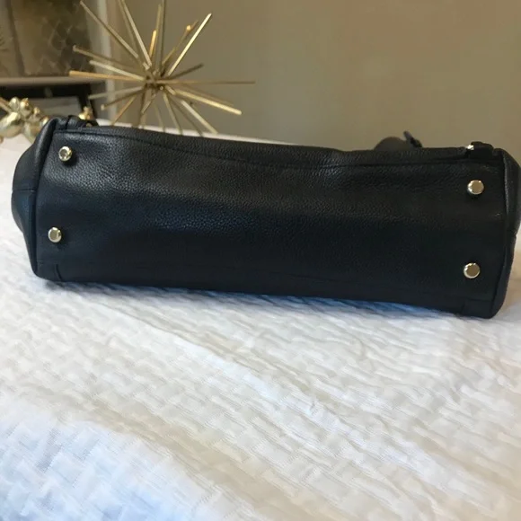 Coach Black Shoulder Bag with Gold Accents - Picture 7 of 13